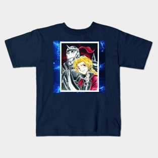 al and edward elric, the fullmetal alchemist Kids T-Shirt